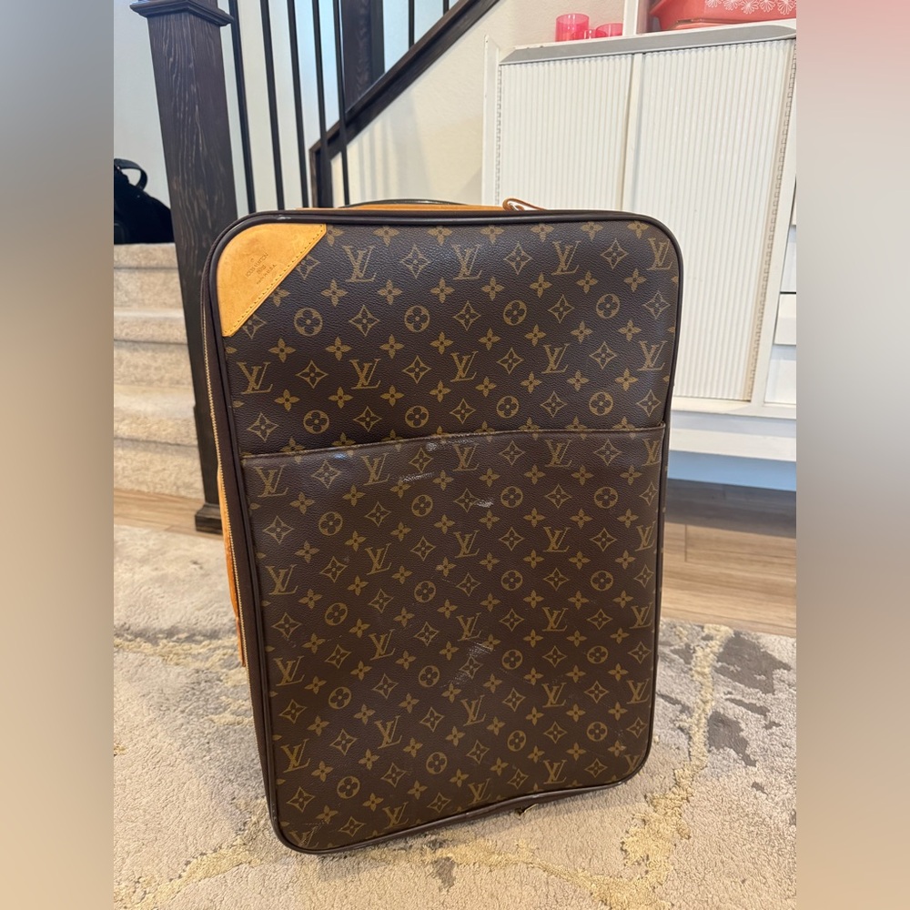 Louis Vuitton Monogram Canvas Carry-On with Tan Accents